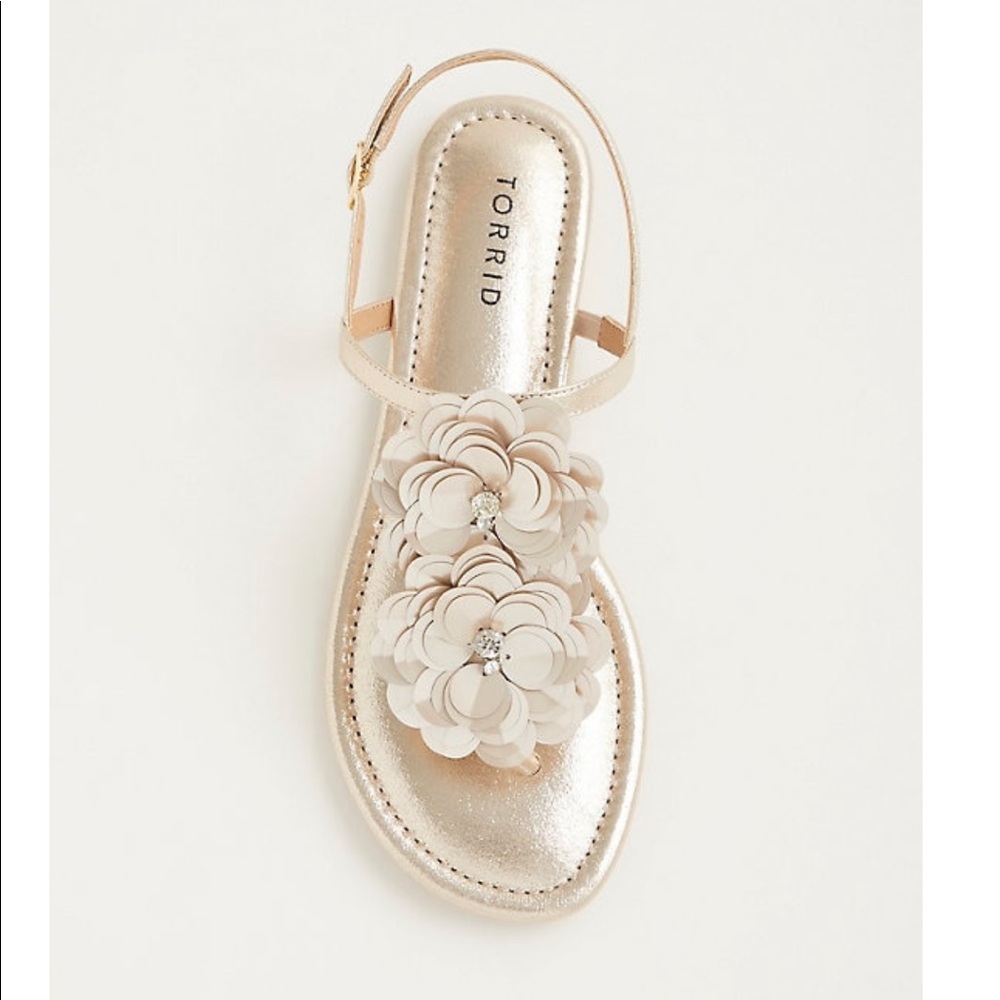 Torrid Gold Sandal